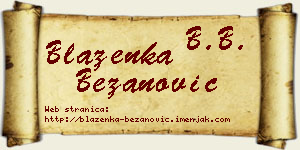 Blaženka Bežanović vizit kartica